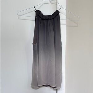 Vince Silk Ruffled Tank Top